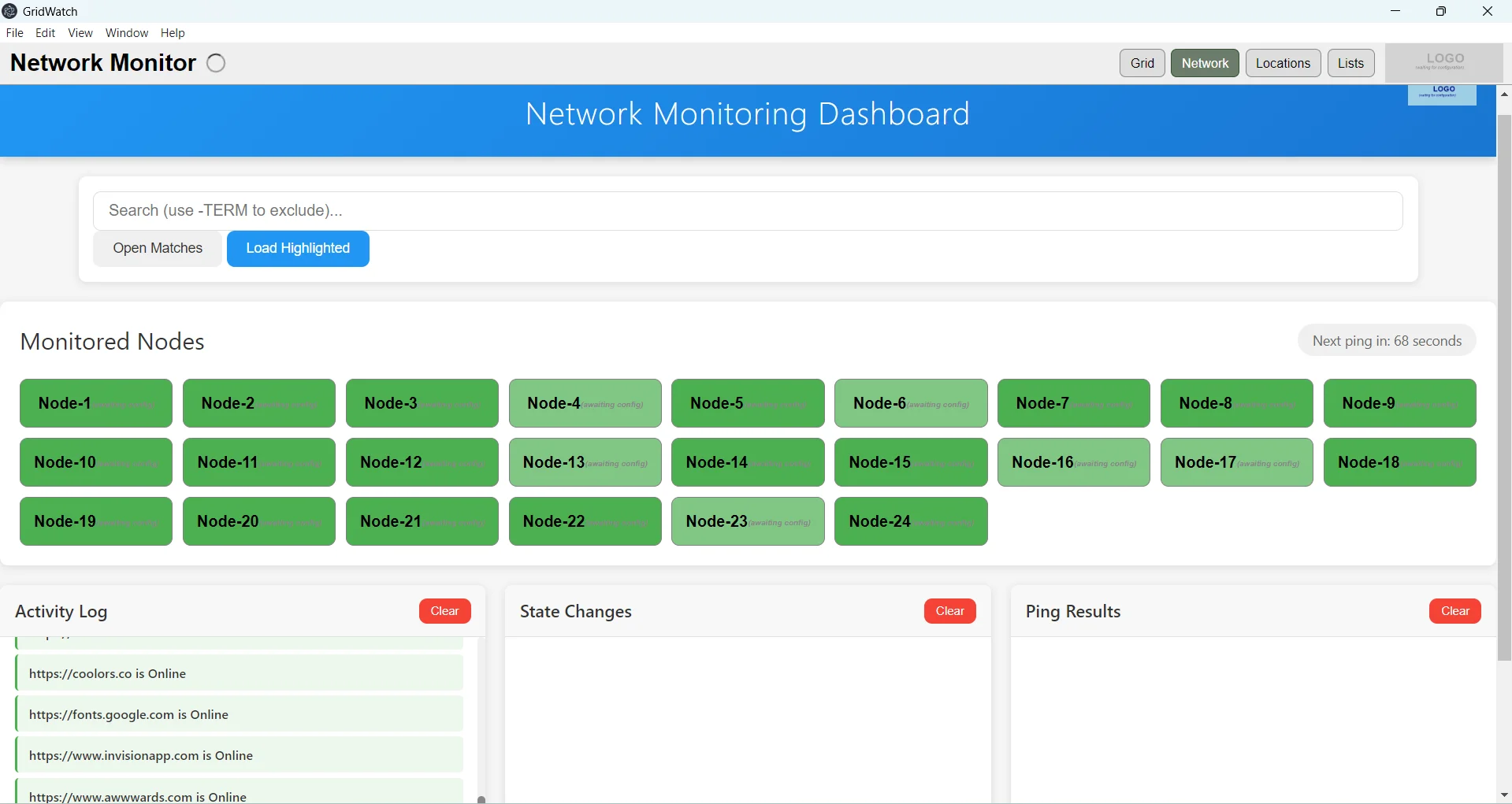 GridWatch Network Monitor